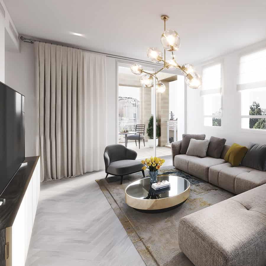 luxury aparment living room in Jerusalem